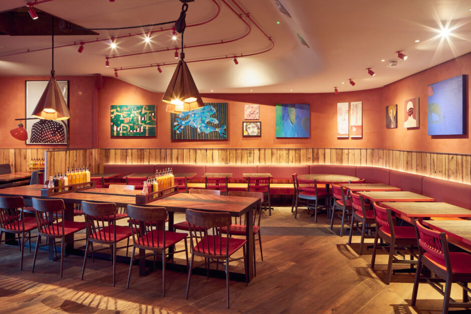 Restaurant interior design with NOROCK Parkway