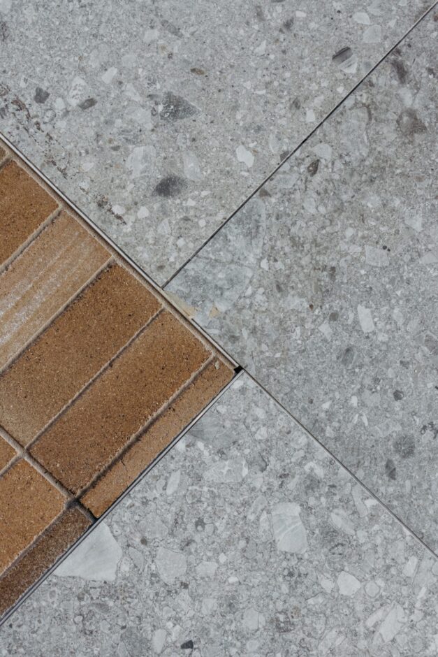 Interior design details at Dandelion: floor tiles