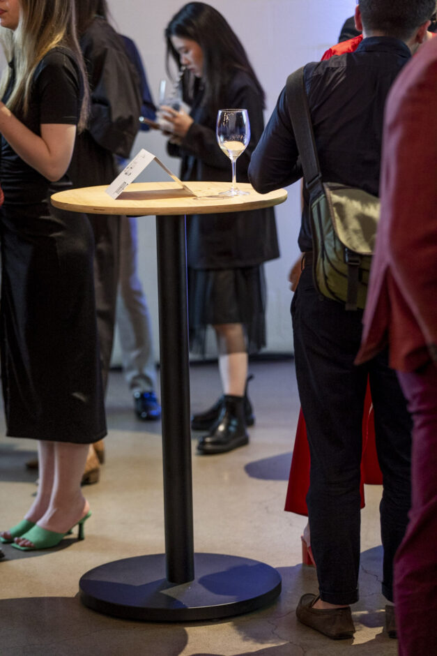 NOROCK Lunar self-stabilising table base at Eat Drink Design Awards Night