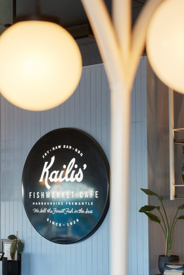 Kailis Fishmarket Café signage