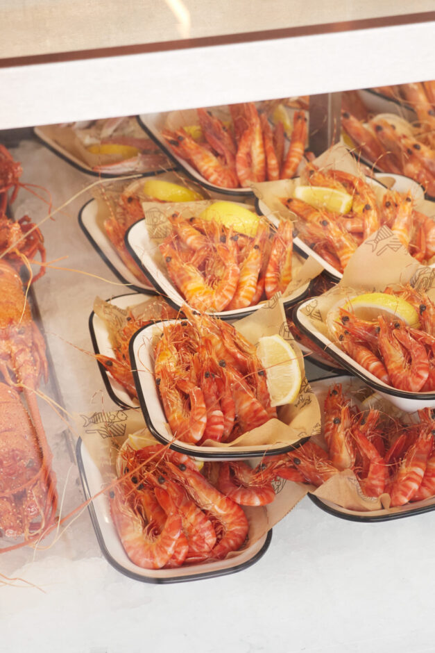 Seafood offerings at Kailis Fishmarket in Fremantle