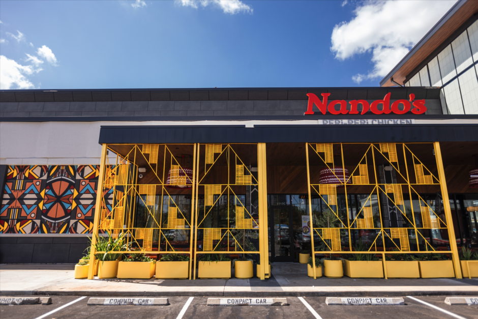 Exterior shot of Nando's Post Oak