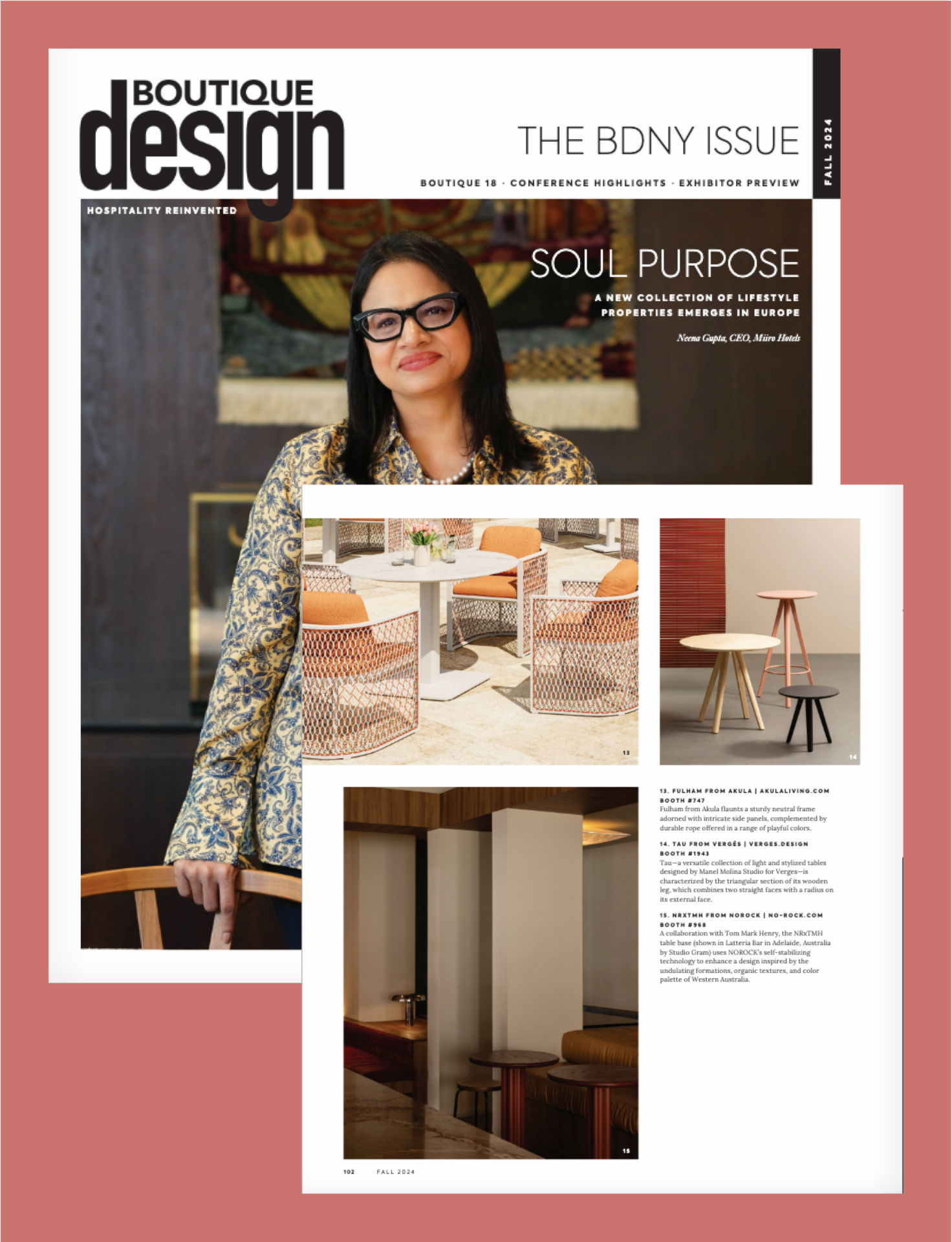 NOROCK features in Hospitality Design Magazine